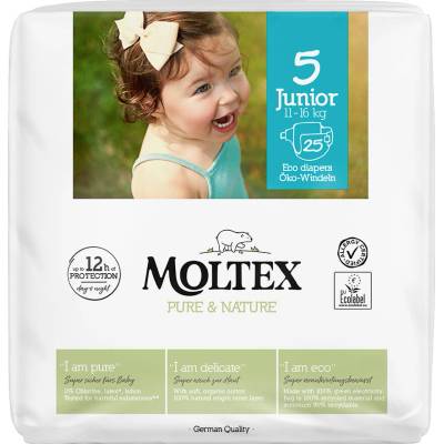 Moltex Pure & Nature natahovací Junior 9-14 kg 20 ks