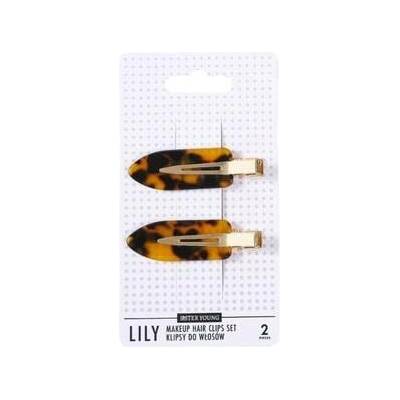 Sister Young LILY DEEP LEOPARD PRINT Sponky do vlasů Ženy 2 ks