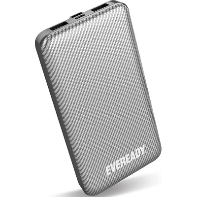 EVEREADY Портативна батерия EVEREADY - Slim, 10000 mAh, сребриста (PX10BSL)