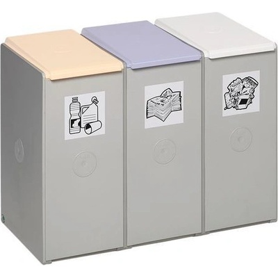 VAR Kontejner na tříděný odpad , 3 x 60 l