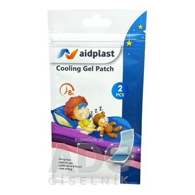 Victoreks Health Products Ltd. Aidplast Chladivá hydrogélová náplasť 4,2 x 12 cm 2 ks