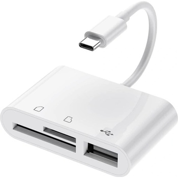 FIXED OTG datový kabel s konektory micro USB/USB-C, USB 2.0, 20 cm FIXA-CTOA-BK