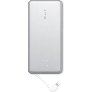 Anker Външна батерия/power bank/ Anker PowerCore+ 10000 Pro, 10000mAh, сребриста, 1xLightning портове, 1xLightning кабели (A1233H21)