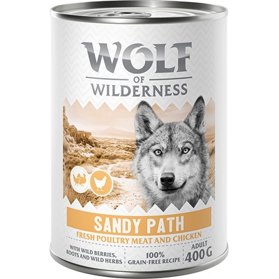 Wolf of Wilderness Adult Expedition Sandy Path hydina s kuracím 6 x 400 g