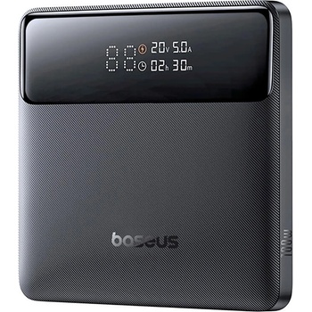 Baseus Външна батерия с два USB-A и два USB-C изходи и технология за бързо зареждане - Baseus Blade H1 Digital Display Power Bank 100W 20000 mAh (P10021604123-00) (черен) (P10021604123-00)