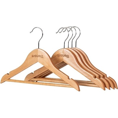 Siguro Kids Essentials dřevěné natural 5 ks SGR-HGKW5N – Zboží Mobilmania