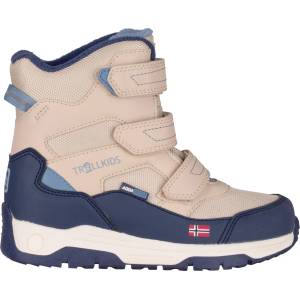 Trollkids Детски зимни ботуши Trollkids Kid's Lofoten Winter Boots XTS Winter boots - Sandstone / Mystic Blue / Shadow Blue - размер 34 (EU) (702-4706-0817)