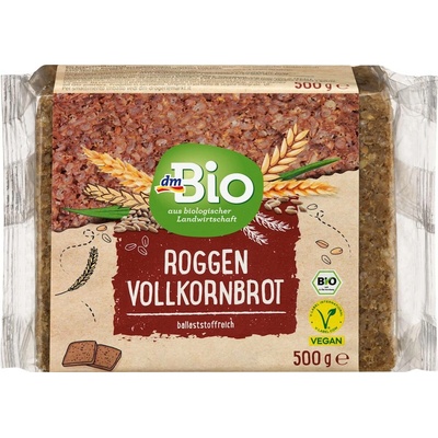 dmBio bio chléb žitný celozrnný 500 g