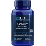 Life Extension Глюкозен метаболизъм - CinSulin with InSea2 and Crominex®3+, 90 капсули (01503 LE)