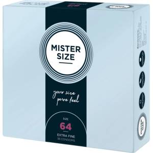 MISTER SIZE - тънки презервативи - 64 мм - 36 броя - lovesexshop