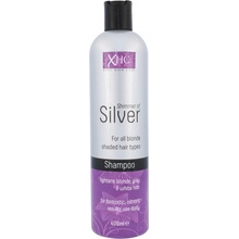 Xpel Shimmer of Silver strieborný šampón na blond a šedivé vlasy 400 ml