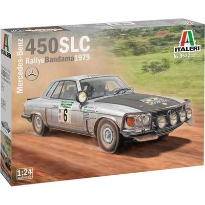 Italeri Model Kit auto 3632 Mercedes-Benz 450SLC Rallye Bandama 1979 1:24