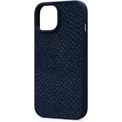 Púzdro Njord Salmon Leather Magsafe iPhone 15 modré