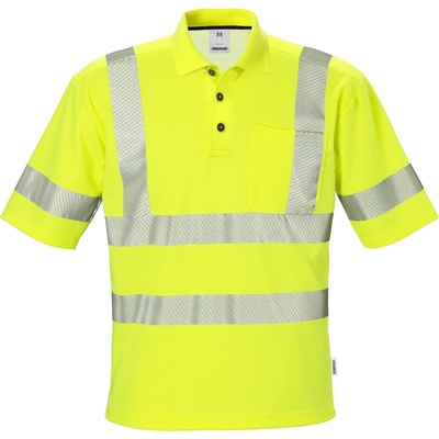 Fristads Výstražná polokošeľa 7406 TPS Výstražná žltá XS