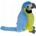 Dubi Blue parrot 25cm