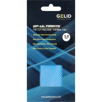 Gelid solutions GELID GP-ULTIMATE 90 x 50 THERMAL PAD, Single Pack (1pc included): 3 mm, Density (g/cm3): 3.2, Size (mm): 90 x 50, Thermal Condu (TP-GP04-E)