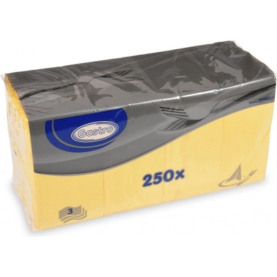 Wimex Ubrousek 1/8 skládání 3V žlutý 250ks 33x33cm