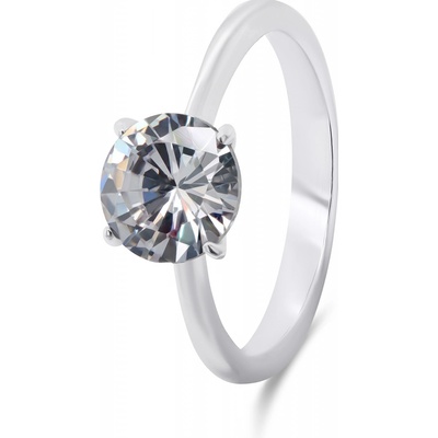 Brilio Silver Nadčasový stříbrný s čirým zirkonem RI057W