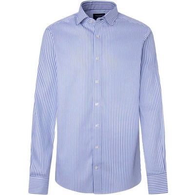 Hackett Риза с дълъг ръкав Hackett Double Faced Stripe Long Sleeve Shirt - Blue