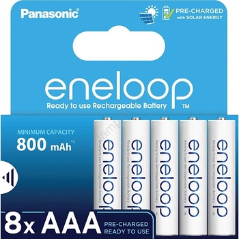 Panasonic - 8 бр. Акумулаторна батерия AAA Eneloop 800 mAh (FT1044)