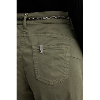 Liu Jo Панталон Liu Jo в зелено с широка каройка, с висока талия MF5406 T8191 (MF5406.T8191)