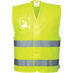 Portwest hi-vis c475 / Светлоотразителна жилетка с табелка за име - hv жълта l/xl (c475yerl/xl)