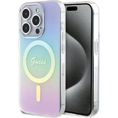 GUESS GUHMP15XHITSU iPhone 15 Pro Max 6.7" лилав/лилав твърд калъф IML Iridescent MagSafe (3666339154813)