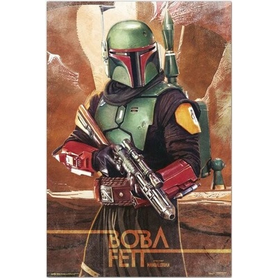 Plagát, Obraz - Star Wars: The Mandalorian - Boba Fett, 61 × 91.5 cm
