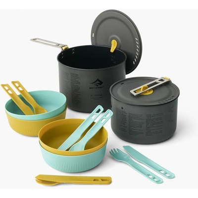 Sea to Summit Frontier UL Two Pot Cook Set 4P 14 Piece