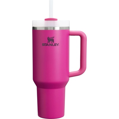 STANLEY 1913 Quencher H2.0 Flowstate Drinking Bottle with Straw 1.2L - Thermo Mug Cools 11 Hours - 48 Hours Ice Cold - Dishwasher Safe - Thermos Bottle BPA Free - Stainless Steel - Fuchsia - 100000144044