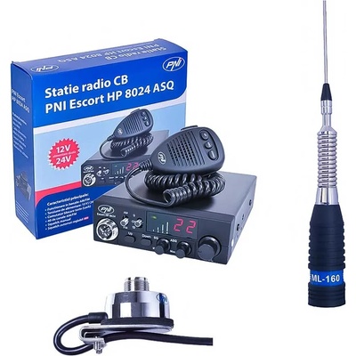 PNI PNI-PACK55 CB Radio Kit Escort HP 55 ASQ ML70 Antenna 4W 12V (PNI-PACK55)
