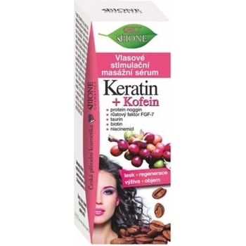 BC Bione Cosmetics vlasové stimulačné masážne serum Keratin + Kofein 215 ml