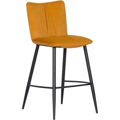 Carmen Бар стол Carmen Nevada, до 100кг, дамаска, метална база, оранжев (3521305)