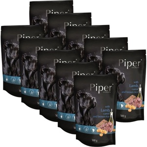 Dolina Noteci Капсула Piper Adult с агнешко, моркови и кафяв ориз 10 x 500 г