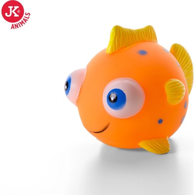 JK ANIMALS vinylová pískací hračka Rybka malá 10 cm