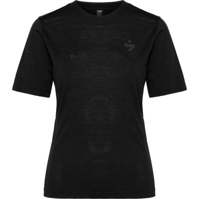 Sweet Protection Дамска фланелка с къс ръкав за колоездене Sweet Protection Women's Hunter II Woolmix T-Shirt Cycling jersey - Black (156-2832-0113)