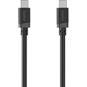 Hama Кабел USB-C мъжко- USB-C мъжко, 60 W, 1 m, черен (201806)