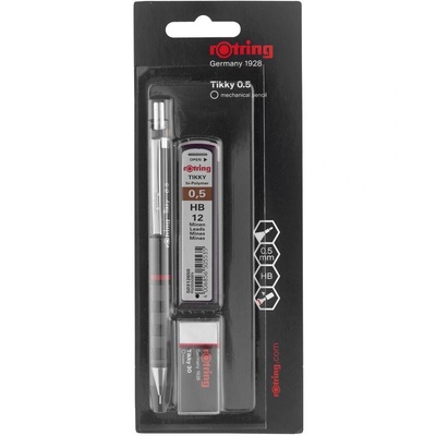 rOtring Механичен молив Tikky, Rotring, С повод 0.5мм, HB, Черен (1904817) (1904817)