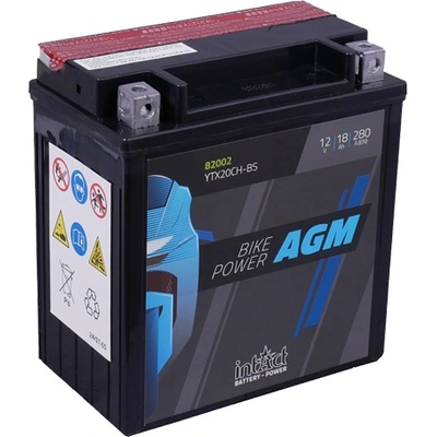 Мото акумулатор intAct Bike-Power AGM YTX20CH-BS 18Ah L+ (82002)