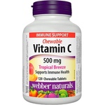Webber Naturals Vitamin C 500 mg | Chewable [120 Дъвчащи таблетки] Тропически Плодове