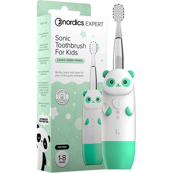 Nordics Детска звукова четка за зъби Панда CA2610, зелена