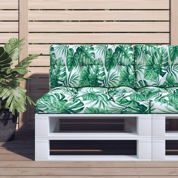 vidaXL Палетна възглавница, на листа, 70x40x12 см, текстил (360591)