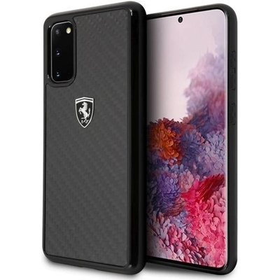 Ferrari Калъф Ferrari Heritage Carbon за Samsung Galaxy S20, Black (3700740473382)