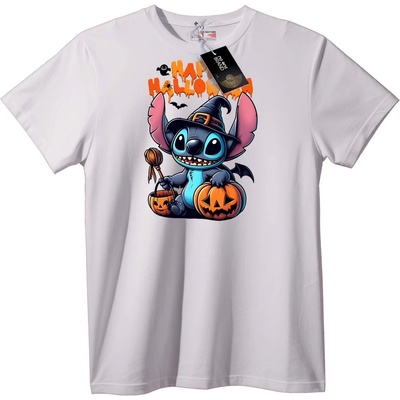 NOONEBRAND Тениска Stitch Вещица за Хелоуин - XS, White