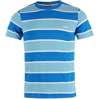 Lee tričko Cooper YD Stripe T Shirt Mens Blue/Sky