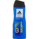 Sprchové gely Adidas 3 Active Sport Energy Men sprchový gel 400 ml