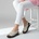 Обувки естествена кожа W595025 Beige