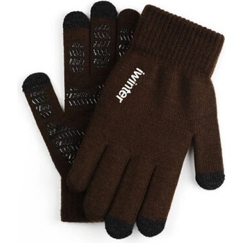 Зимни ръкавици за тъч екрани S/M размер - iWinter Gloves Touch Unisex Size S/M (тъмнокафяв)