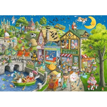 Ravensburger - Puzzle Mother Gooseville - 1 000 piese