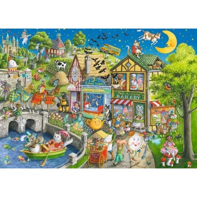 Ravensburger - Puzzle Mother Gooseville - 1 000 piese
